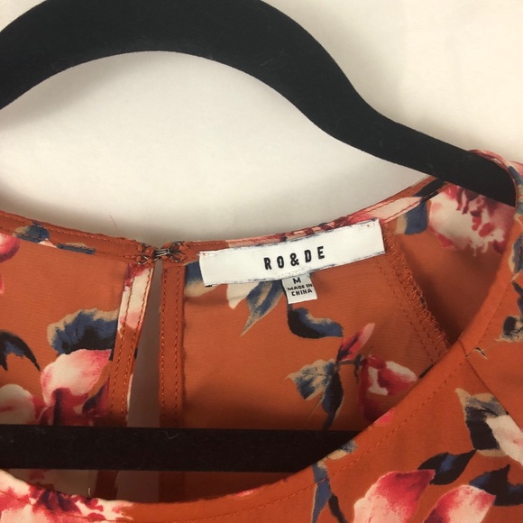 Anthro: Ro&De Floral Blouse - Picture 2 of 7